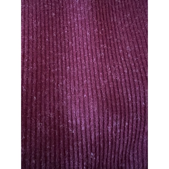 a.n.a Sleeveless Tunic Knit Sweater Size 1X Wine Polyester Linen Blend Cowl Neck - Picture 8 of 9